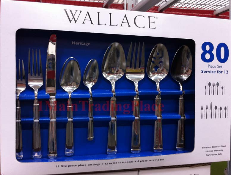 Wallace Premium Stainless Steel 80 pc Heritage Flatware eBay