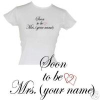 PERSONALIZED Wedding Shirt  SOON TO BE  Fitted or Tee