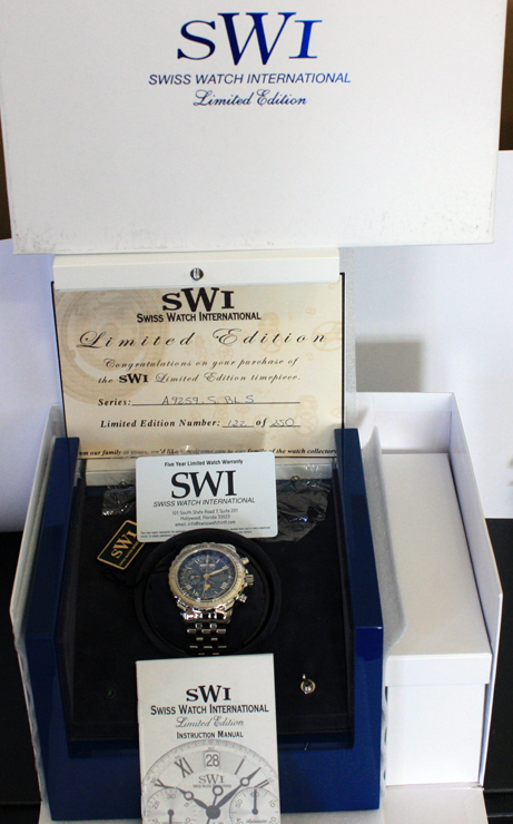 SWISS WATCH INTERNATIONAL A9259.S.BL.S 7751 #122 of 250