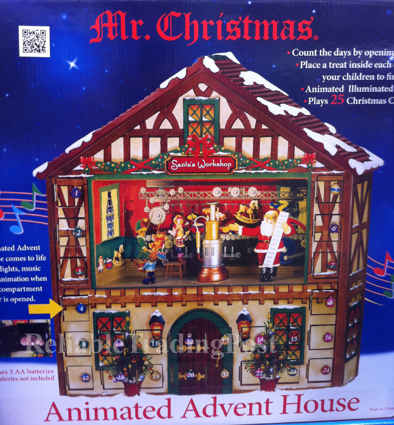 Mr Christmas Animated Musical Advent House Calendar Light Music Songs Mr Christmas Animated Musical Advent House Calendar Light Music Songs
