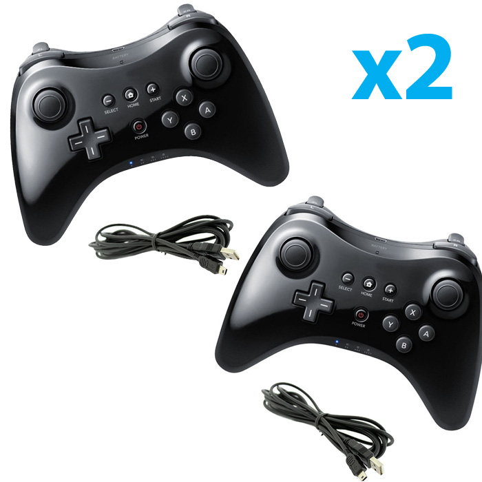 2X New Black High Quality U Pro Bluetooth Wireless Controller for