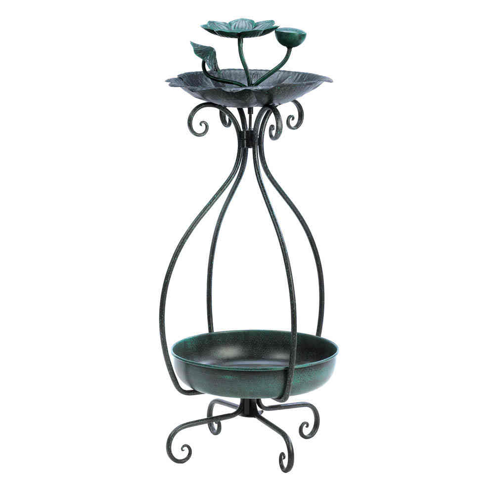 metal bird feeder and garden patio planter plant stand metal bird feeder and garden patio planter plant stand