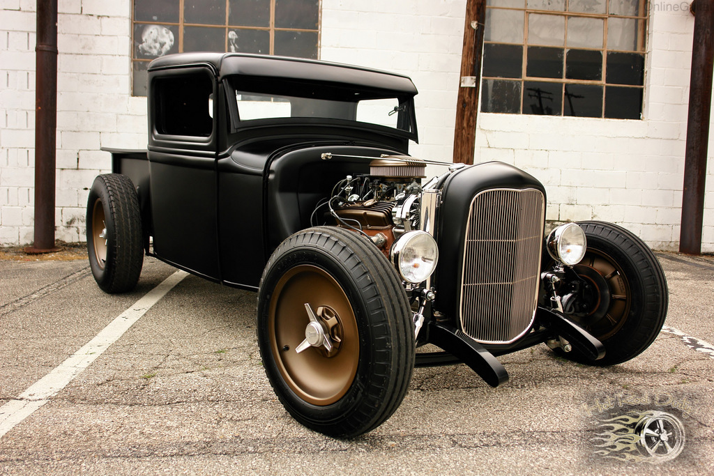 Boardtrack 1933 Chopped Ford Pickup W Built 327 SOLD The H A M B