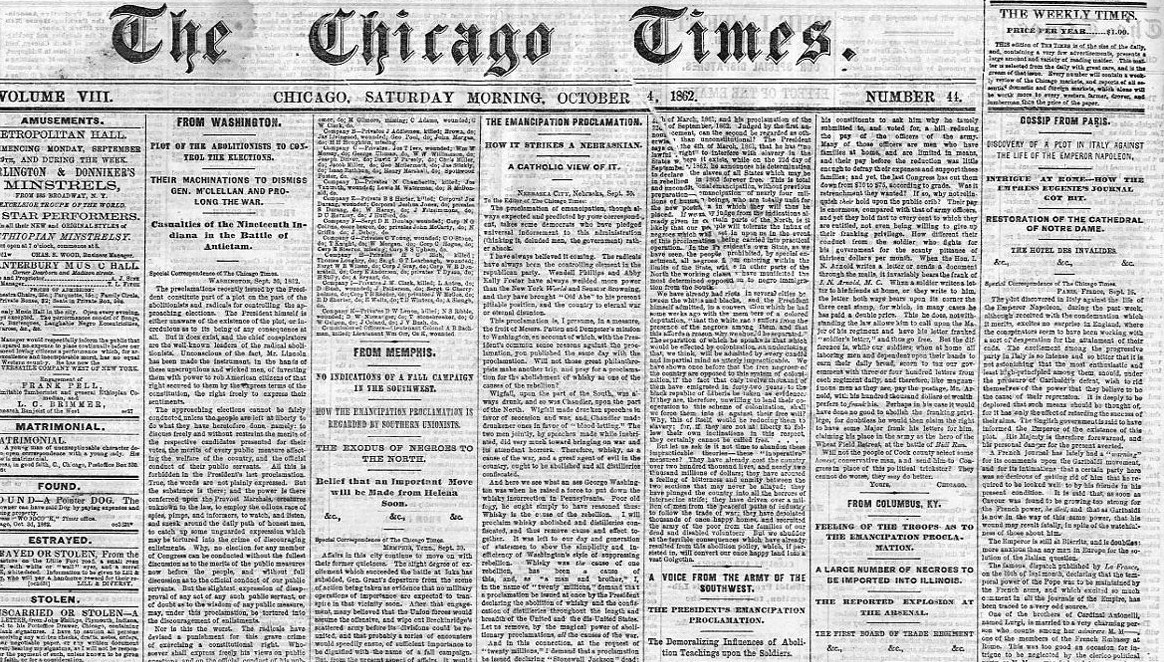 Emancipation proclamation essay