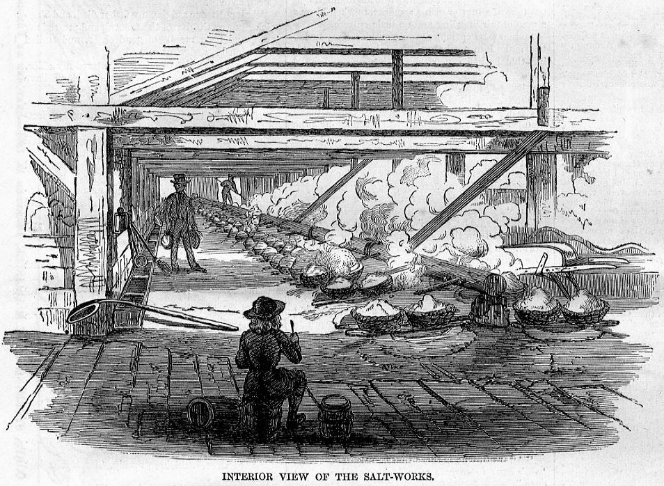 SALTVILLE VIRGINIA, SALT VALLEY, NEGROES WORKING IN SALT WORKS, CIVIL