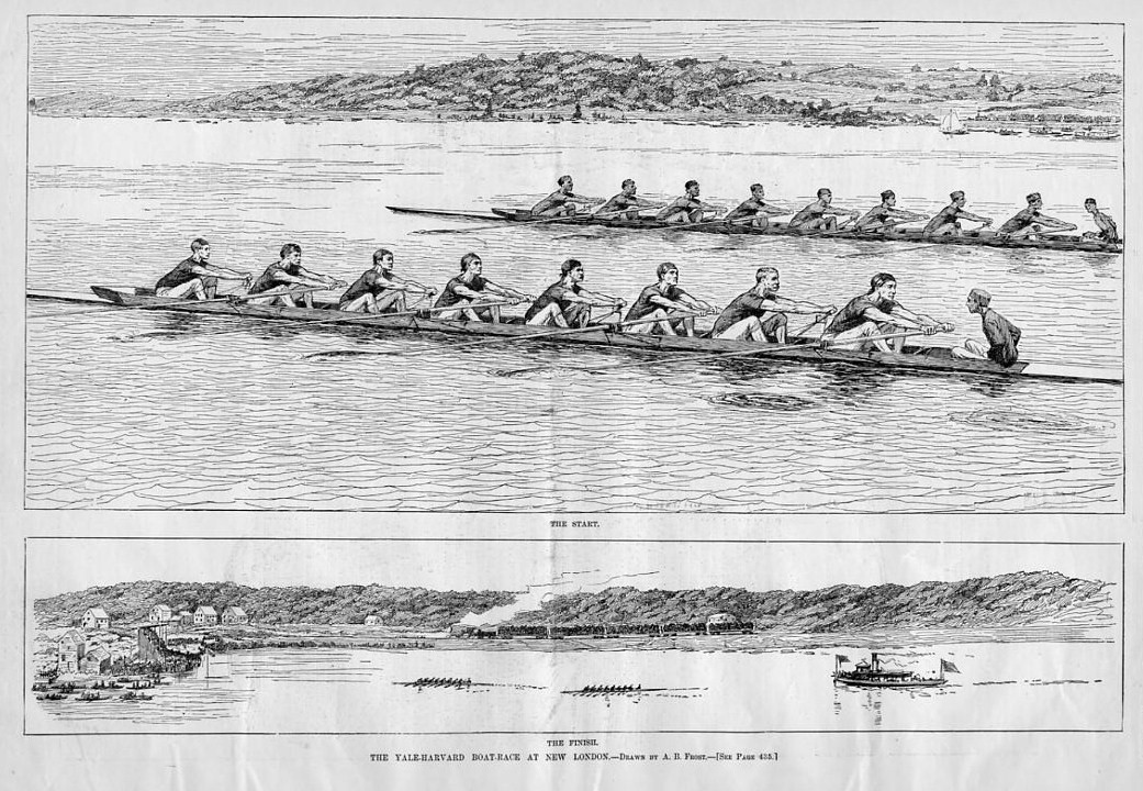 ROWING, YALE HARVARD BOAT RACE AT NEW LONDON, THE START eBay