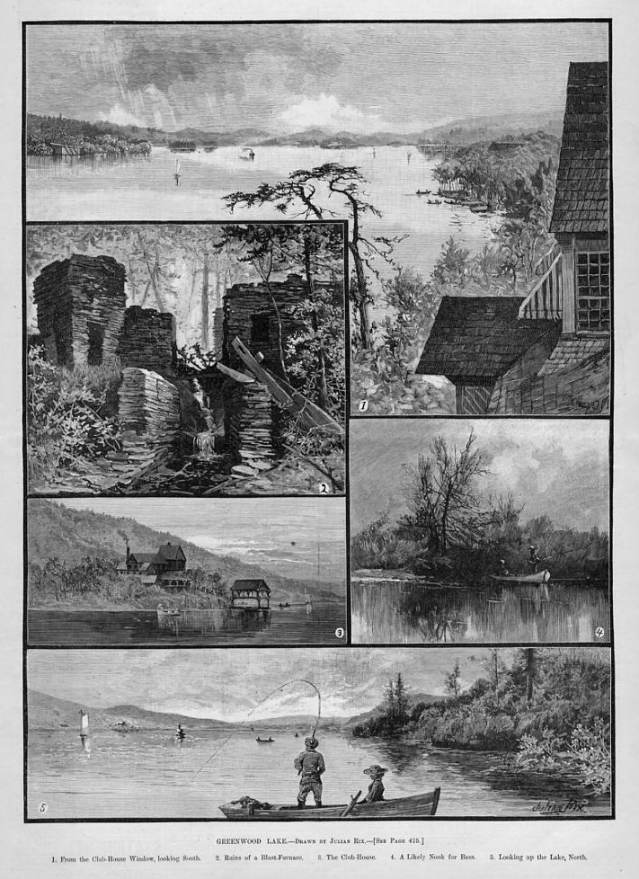 BASS FISHING GREENWOOD LAKE RESORT, NEW YORK, ANGLING eBay