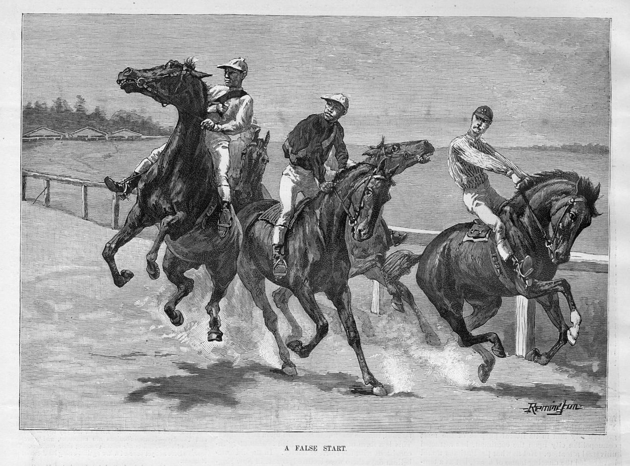 Frederic Remington Horse Racing