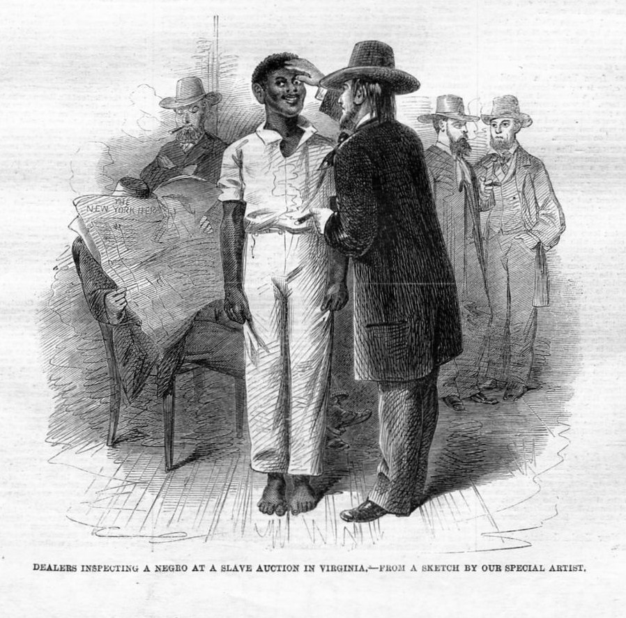 Slave Auction Dealers Inspecting A Negro At A Slave Auction In Richmond Virginia Ebay