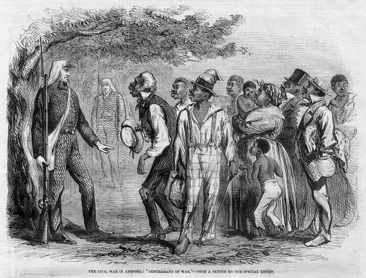 Negro Slaves Seeking Protection Civil War In America Contrabands Of War Virginia Ebay 