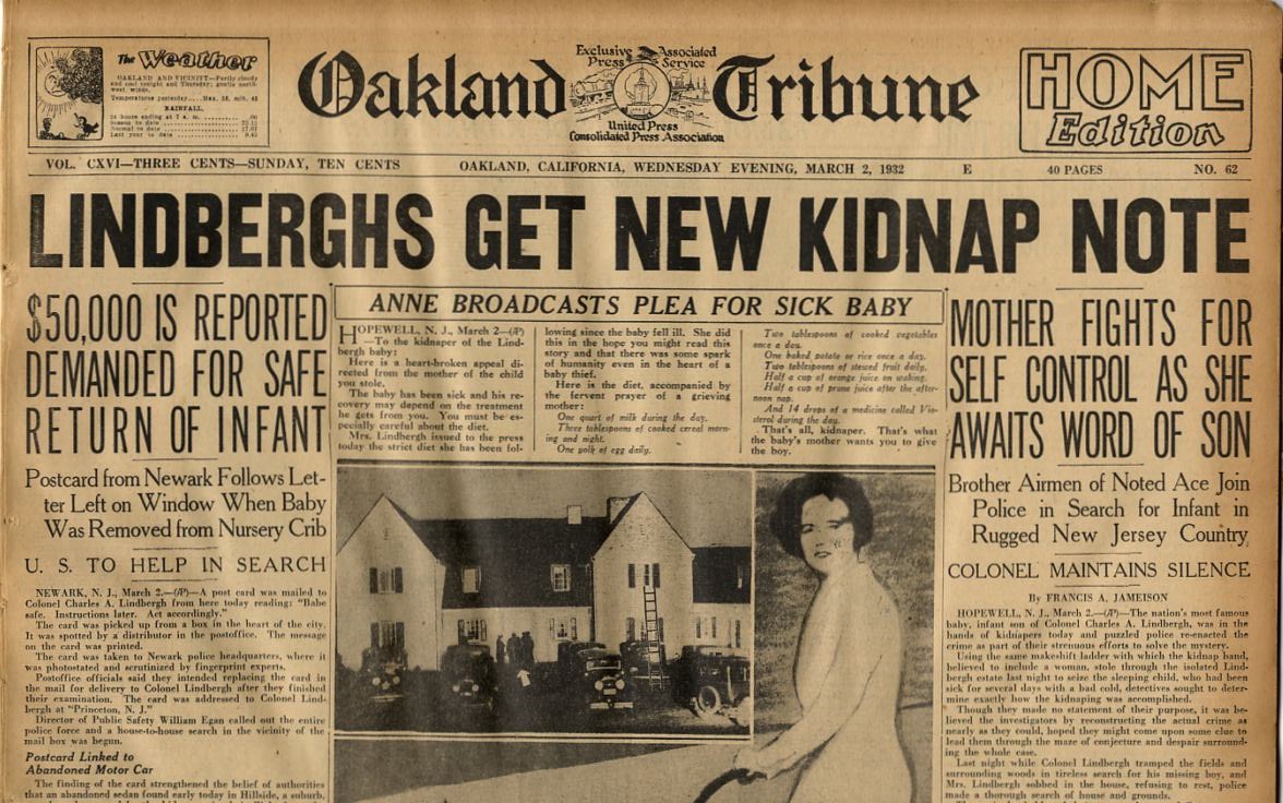 Lindbergh kidnapping research papers