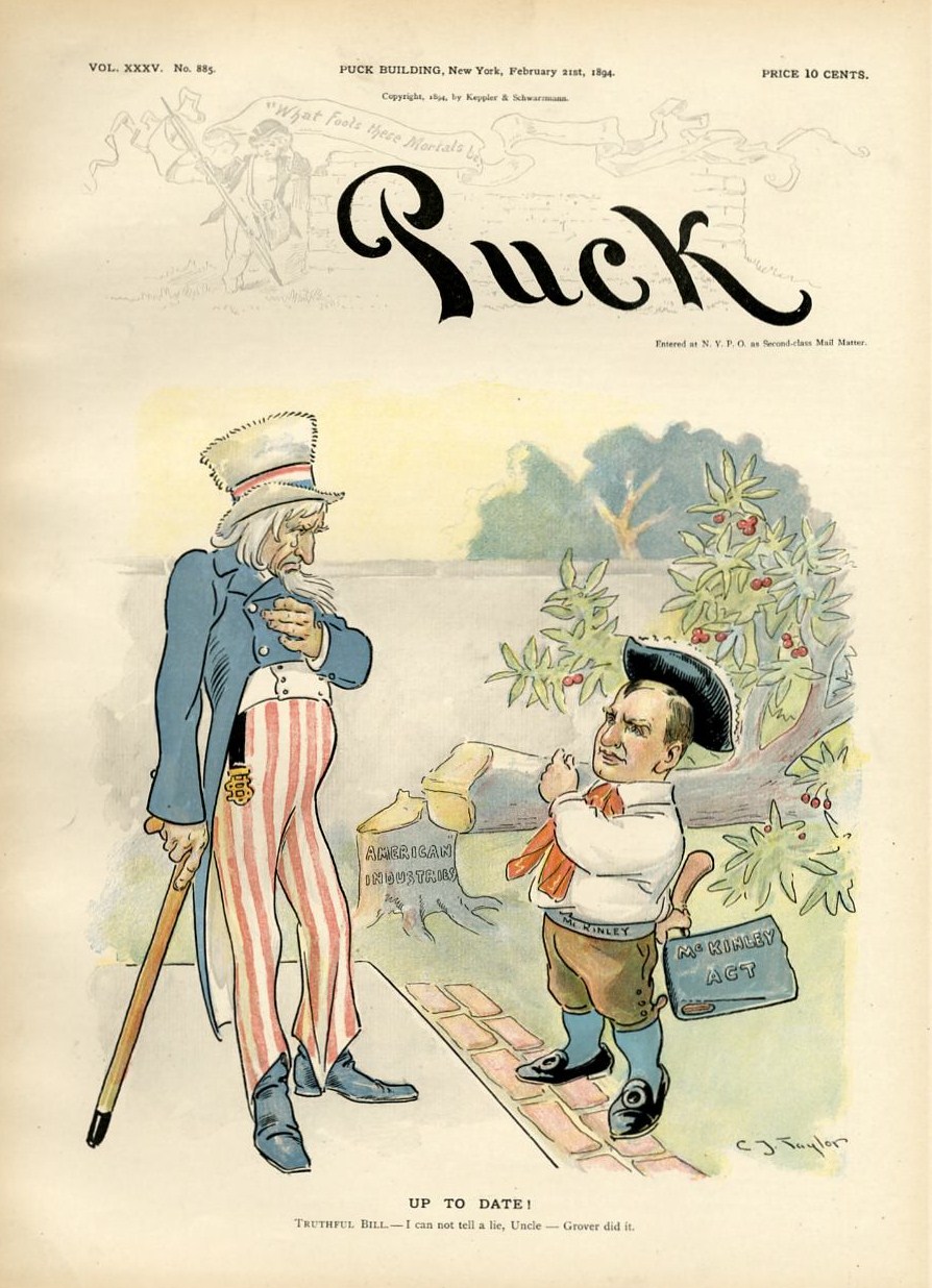 Worksheet Chopped Down Cherry Tree william mckinley with an ax behind his back chopped down cherry tree uncle sam