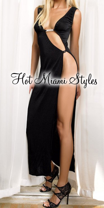 sexy black clubwear dress