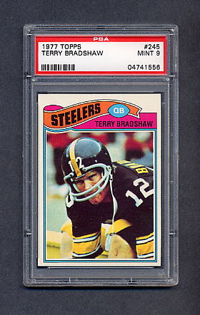1977 Topps #245 Steelers TERRY BRADSHAW PSA 9 MINT