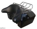 Stylish Large Motorcycle Trunk Black Luggage Top C