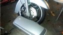 WHITE/SILVER Lower Vented Leg Fairings Harley Tour