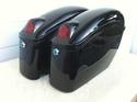 FY black Motorcycle HARD Saddlebags hard bags Magn