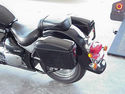 Black GA Hard Trunk Saddlebags 4 Yamaha Road Royal