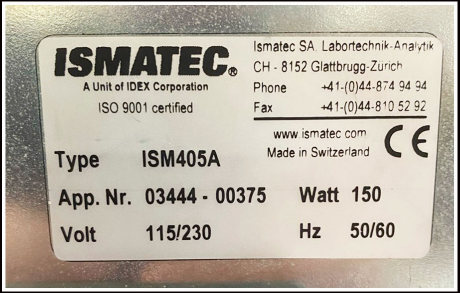 ISMATEC MCP-Z Standard Peristaltic Programable Pump | LabX.com
