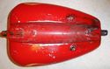 VINTAGE FLAMED MUSTANG CHOPPER TANK Old Survivor A