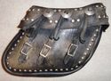 Indian Harley Panhead Knucklehead Buco LEATHER SAD