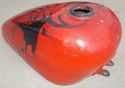 CUSTOM TRIBAL PAINTED CHOPPER TANK Vintage Old Pan