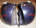 VINTAGE 3.5 SPLIT CHOPPER TANKS Harley Fatbob Panh