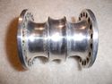 VINTAGE RIBBED SPOOL HUB Old 70's Chopper Harley P