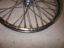 VINTAGE RIBBED SPOOL HUB 18" WHEEL