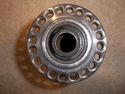 VINTAGE RIBBED SPOOL HUB Old 70's Chopper Harley P