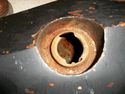 GME PEAKED COFFIN TANK Rare Vintage Old Chopper Su