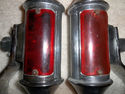 PAIR RON FINCH PAWN LIGHTS Vintage Harley Triumph 