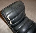 PLEATED CLOWN SHOE CHOPPER SEAT & PAD Vintage Harl