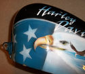 CUSTOM PAINTED AIRBRUSHED CHOPPER TANK King Sporty