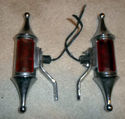 PAIR RON FINCH PAWN LIGHTS Vintage Harley Triumph 