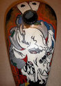 Vintage Style OLD LACQUER HAND PAINTED CHOPPER TAN