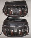 Harley Panhead Knucklehead LEATHER SADDLEBAGS Vint