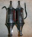 PAIR RON FINCH PAWN LIGHTS Vintage Harley Triumph 