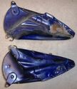 VINTAGE 3.5 SPLIT CHOPPER TANKS Harley Fatbob Panh