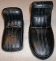 2pc KING QUEEN RIGID CHOPPER SEAT & PAD Harley Tri