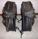 Indian Harley Panhead Knucklehead Buco LEATHER SAD