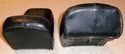 2pc KING QUEEN RIGID CHOPPER SEAT & PAD Harley Tri