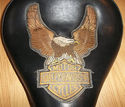 Vintage Solo Seat Old Harley Logo Patch