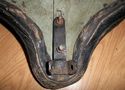 Vintage BATES LEATHER SEAT Large Pan with Bates Ac