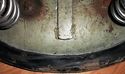 Vintage BATES LEATHER SEAT Large Pan with Bates Ac