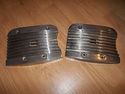 Finned Custom Harley EVO Rocker Box Covers Ribbed 