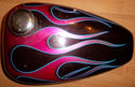 Custom Paint Vintage Chopper Tank GME