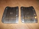 Finned Custom Harley EVO Rocker Box Covers Ribbed 