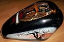 Old Custom Painted Chopper Tank Vintage Harley Knu