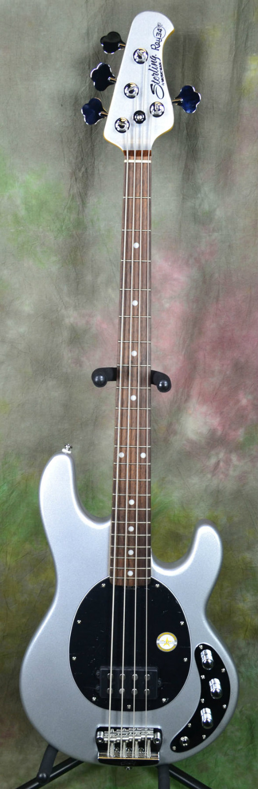 Sterling by MusicMan RAY34CA-SVM SILVER METALLIC Electric Bass 4